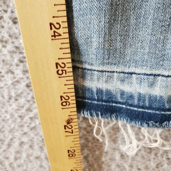 MM Vintage Women's Flare Raw Hem Embroidered Rocket Ship Sun Rainbow Jeans 29 - Picture 9 of 11